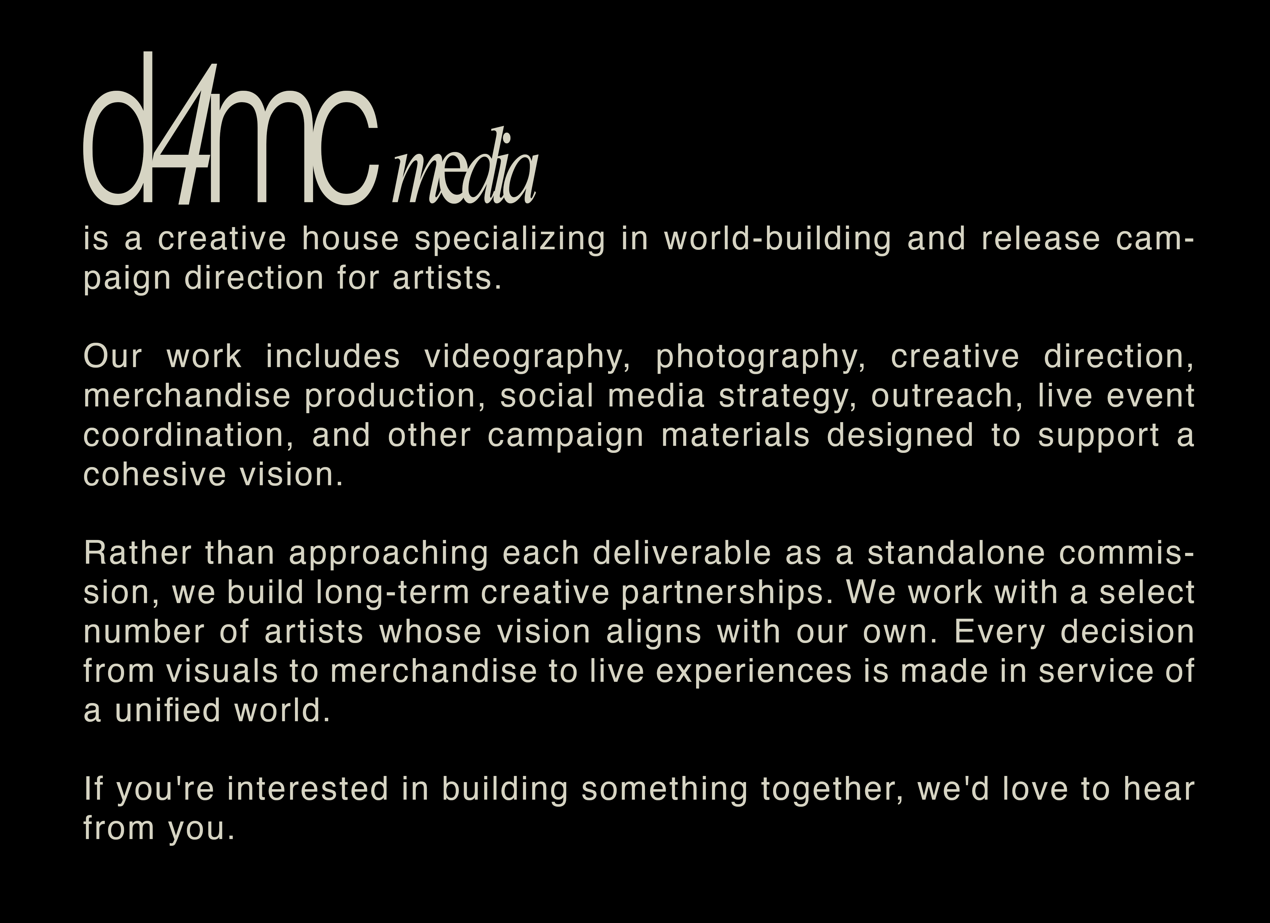 About d4mc media